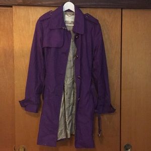 Banana Republic Purple Trench Coat